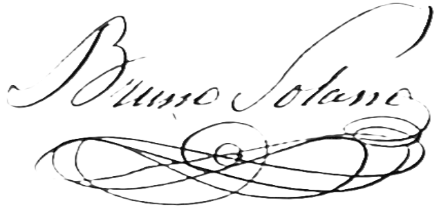 Firma de Bruno Solano Torres