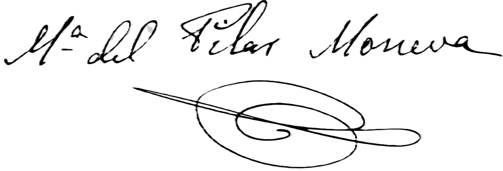 Firma de María Pilar Moneva de Oro, 1932