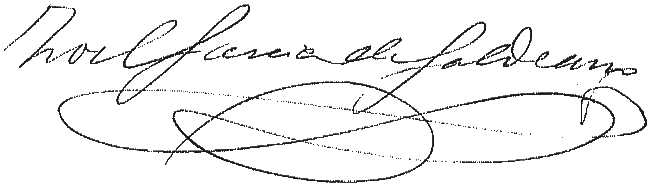 Firma de Zoel García de Galdeano